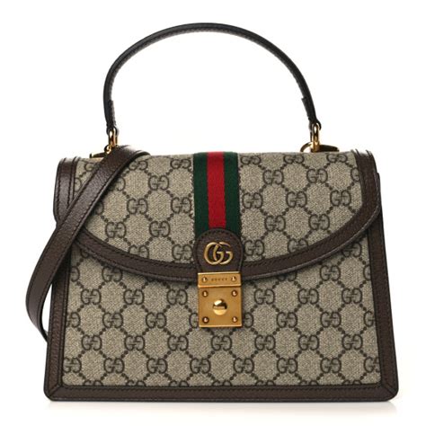 GUCCI GG Supreme Monogram Calfskin Web Small 